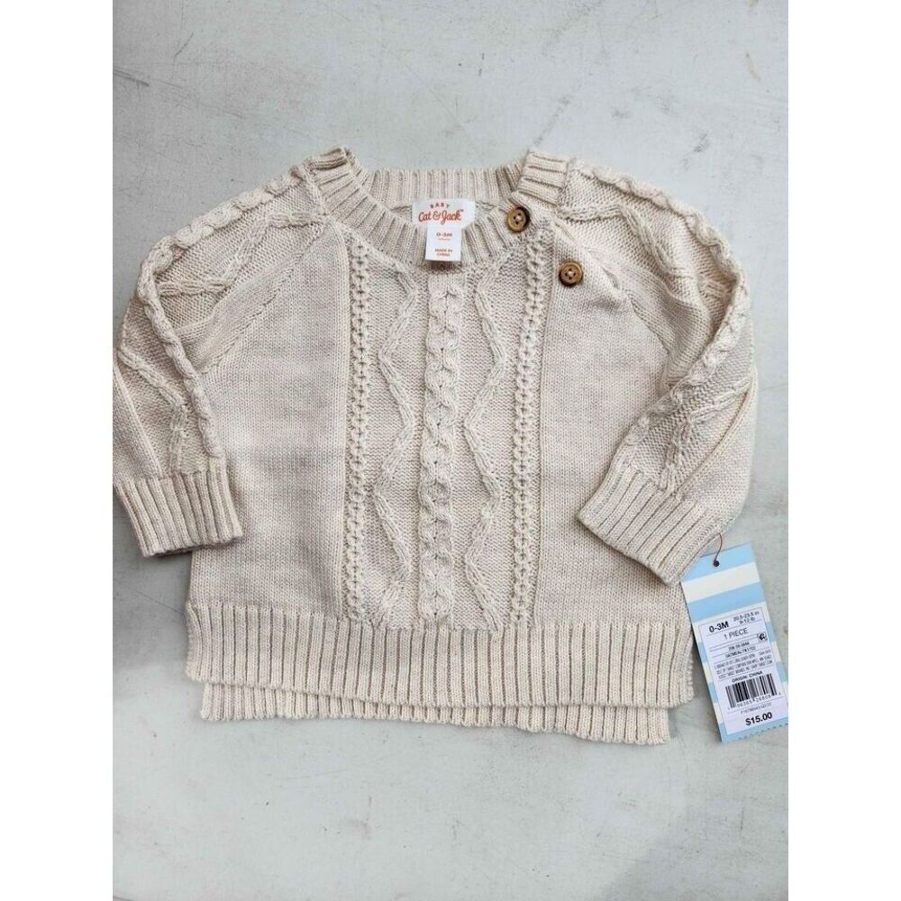 0-3 month Baby Cable Pullover
